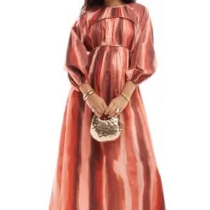 ASOS Orange Striped Dress